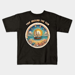 Trip Around The Sun Kids T-Shirt